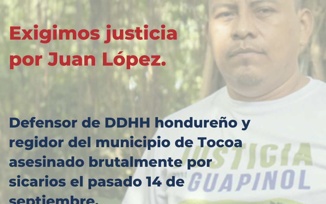 Exigimos Justicia por Juan López