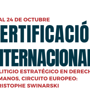Certificación Internacional - Circuito Europeo