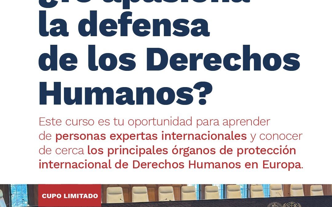 Certificación Internacional en Litigio Estratégico en DD.HH.